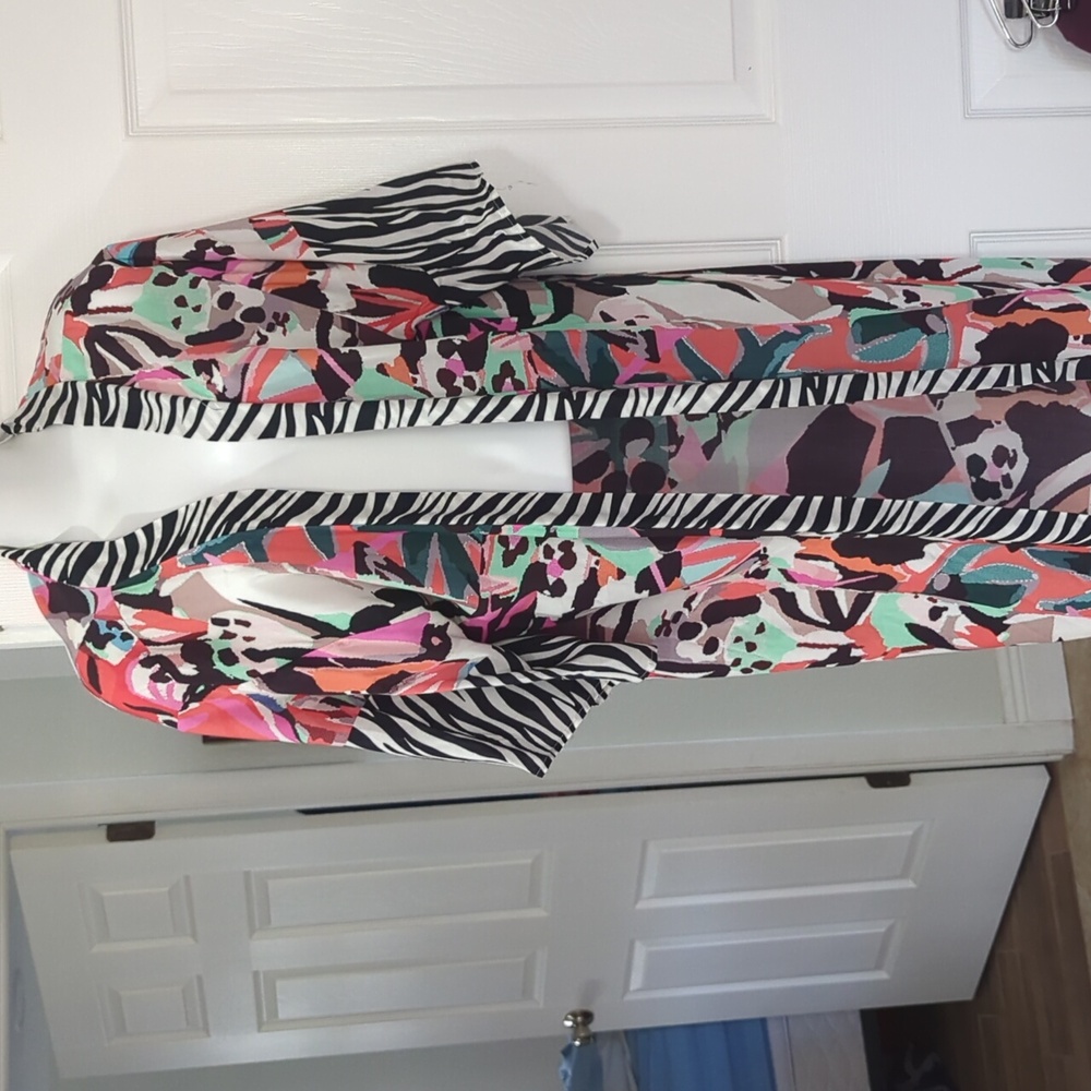 NWT Anna & Ava Abstract Long Kimono One Size